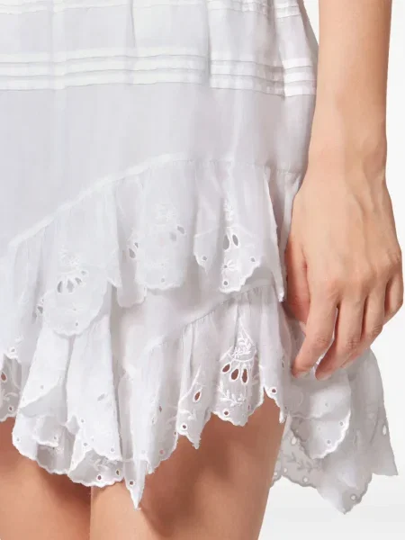 Pantaloni scurți Marant Etoile cu volane alb