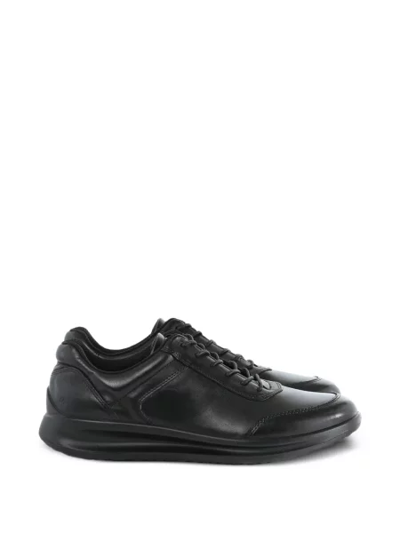 Sneakerși Ecco din piele negru
