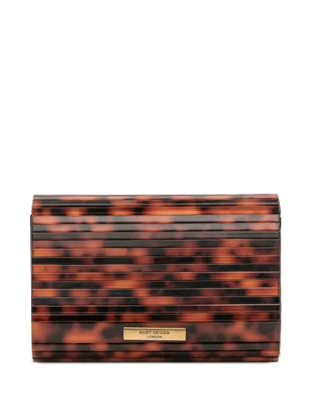 Listová kabelka Kurt Geiger London hnedá