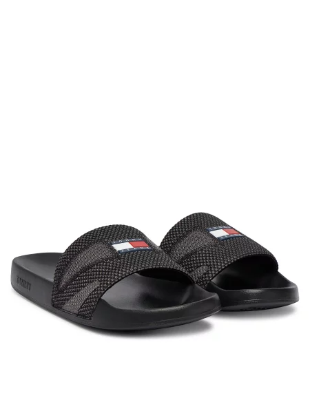Tommy Jeans Natikači črna