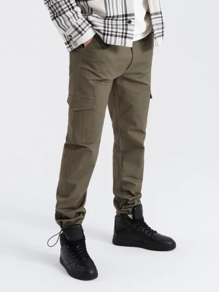 Pantaloni cargo Ombre verde