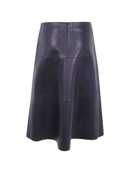 Fustă midi The Jackie Leathers maro