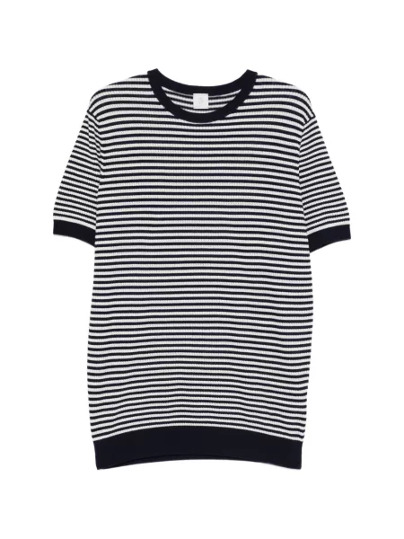 Tricou Eleventy cu dungi albastru