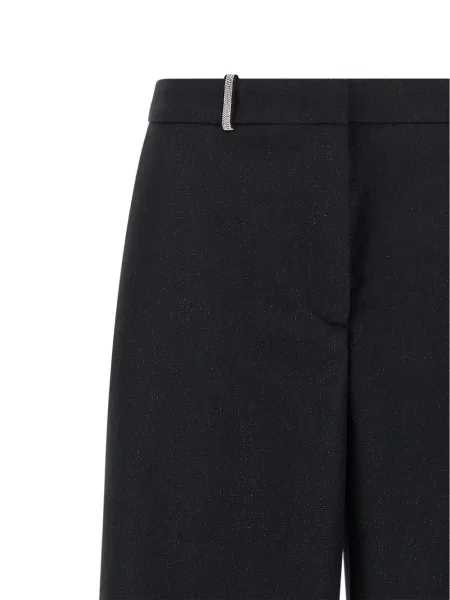 Pantaloni palazzo Peserico albastru