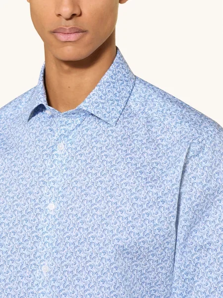 Olymp Košile Luxor Modern Fit modrá / tmavě modrá bílá