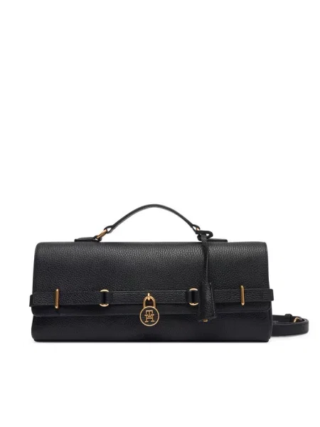 Tommy Hilfiger torebka skórzana czarna