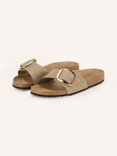 Birkenstock Pantofle Madrid Big Buckle béžová