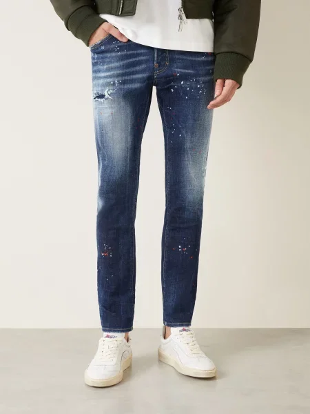 Zničená Džíny Extra Slim Fit navy blue modré