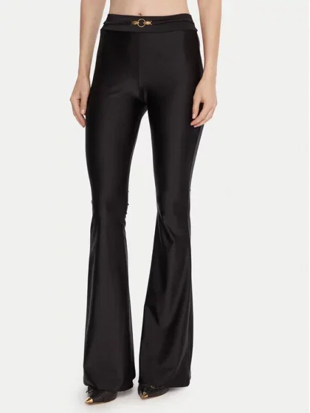 Just Cavalli Κολάν Flare Fit μαύρο