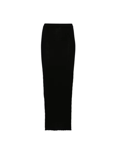 Spódnica Rick Owens wełniana czarna