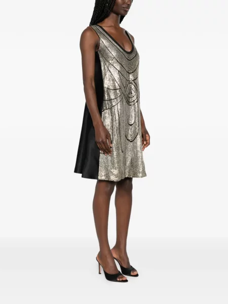 Rochie mini Alberta Ferretti cu paiete negru