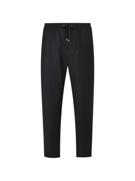 Pantaloni Agnona de flanelă cu cordon negru