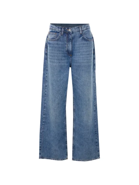 Blugi Patrizia Pepe cu broderie albastru