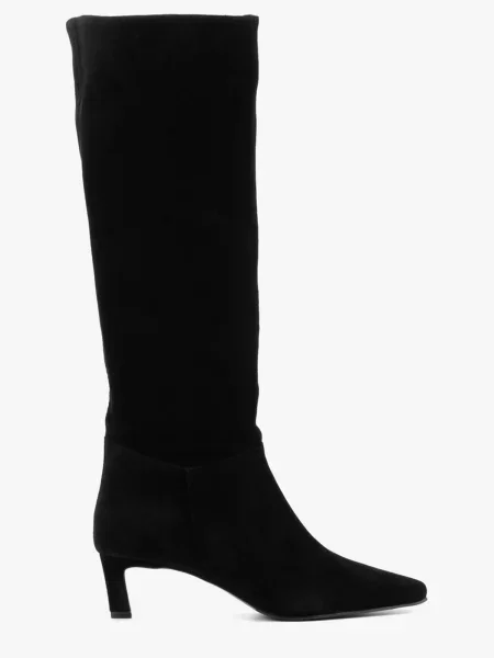 Замшевые сапоги Leberdes черные