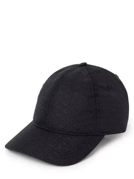 Calvin Klein Czapka Kobiety Sztuczne włókno wzorzysty ONE SIZE czarny