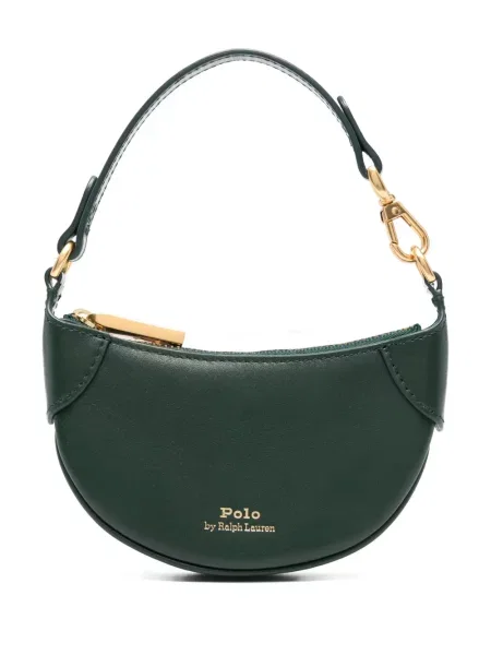 Iš natūralios odos mažas polo marškinėliai Polo Ralph Lauren dvieiliai juoda