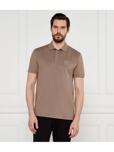 BOSS GREEN Tenisz póló Paddy DropNeedle | stretch bézs