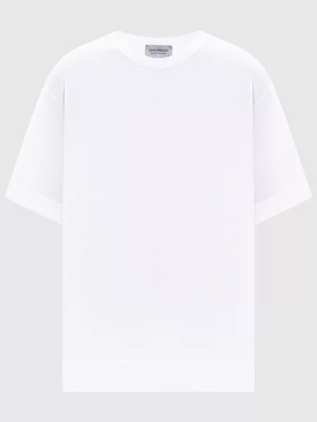 Футболка DANBY з розрізами John Smedley біла