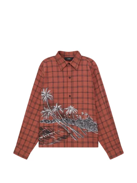 Cămașă Amiri de flanelă maro