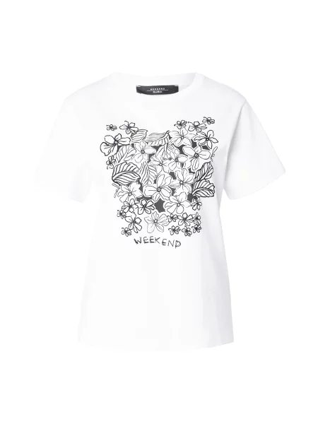 Weekend Max Mara Tricou BORA negru alb