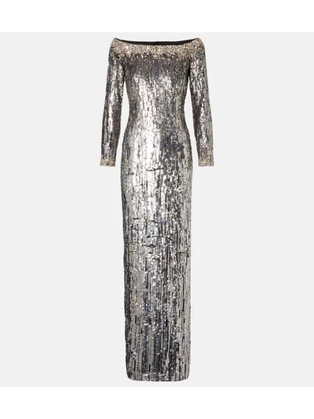 Rochie Jenny Packham argintiu