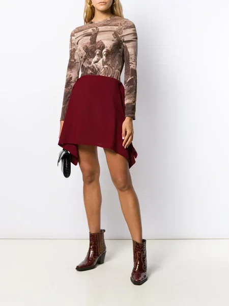 Kostkované sukně Jean Paul Gaultier Pre-owned červené