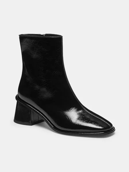 Шкіряні черевики Coach Gigi Glazed блок чорний