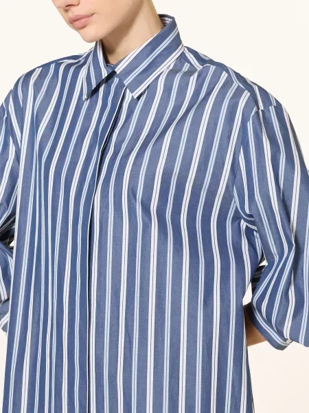 Max & Co. Sukienka Koszulowa Party blau biała