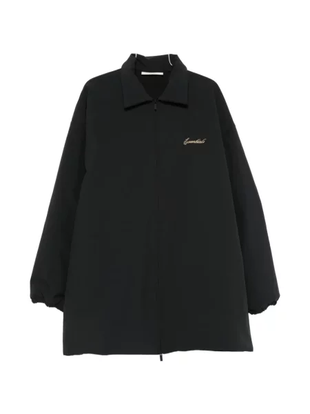 Palton Fear Of God Essentials cu broderie negru
