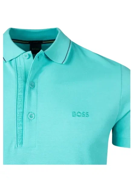 Polo Boss με κέντημα μπλε