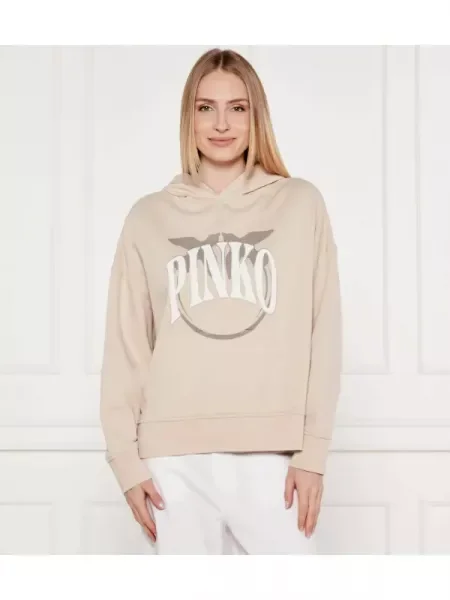 Pinko Pulóver MAKAMBA | Oversize fit bézs
