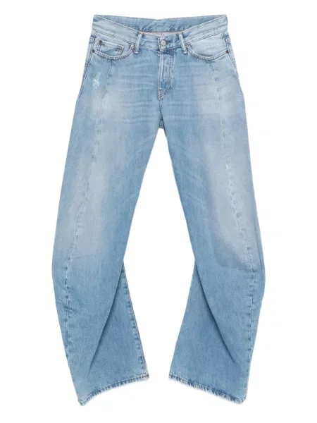 Blugi Acne Studios zdrențuiți albastru