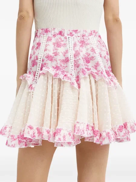 Fustă Chio cu model floral din dantelă