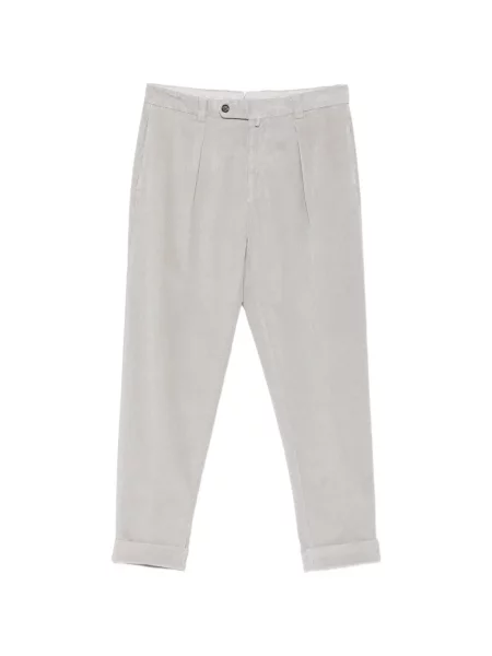 Pantaloni Berwich de catifea cord gri