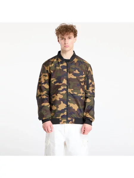 Αντιανεμικό Urban Classics Light Camo Bomber Jacket Camo Green M πράσινο