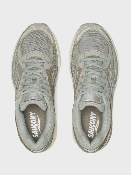 Замшевые кроссовки Saucony серые