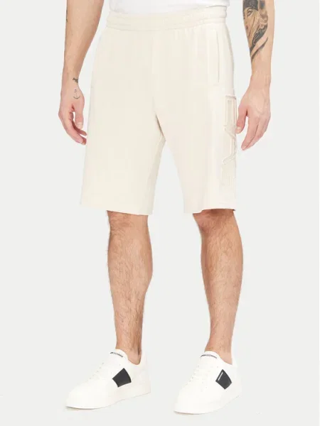 Emporio Armani Pantaloni scurți sport Écru