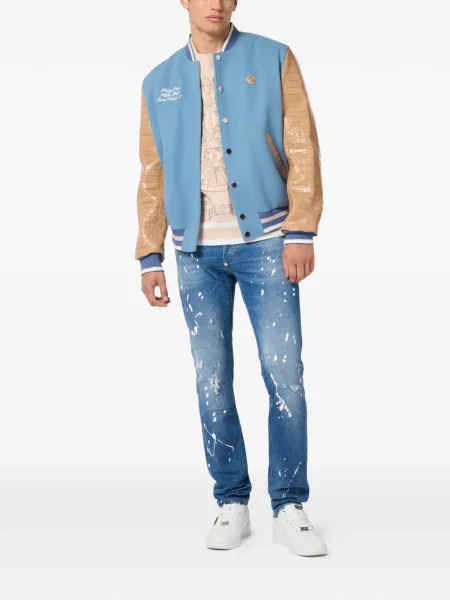 Geacă bomber Philipp Plein albastru