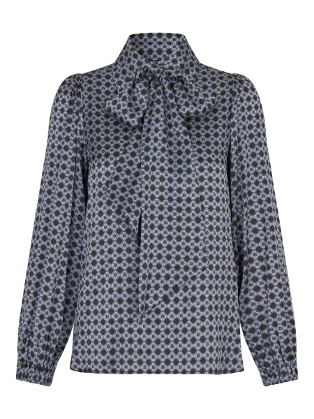 Dea Kudibal Bluză Kikki bleumarin / albastru deschis alb