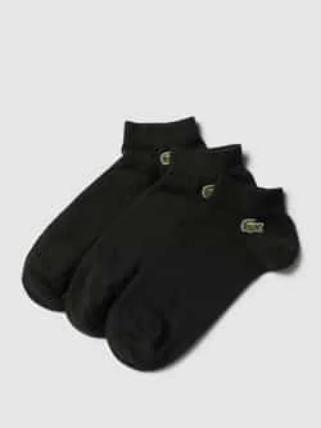 Lacoste Sport krótkie skarpetki 3 sztuki czarne