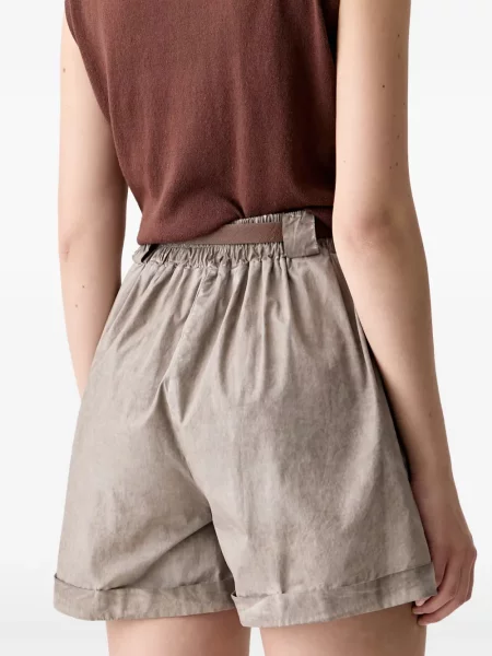 Cu centură pantaloni scurți Haveone gri