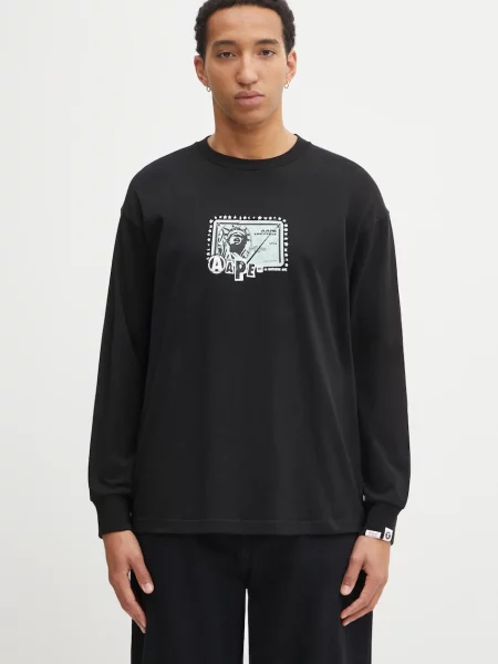Tricou mânecă lungă Aape negru
