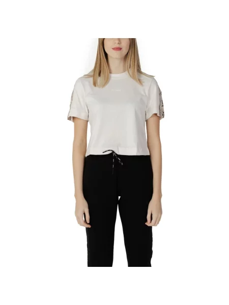 Guess T-Shirt Beżowy biała