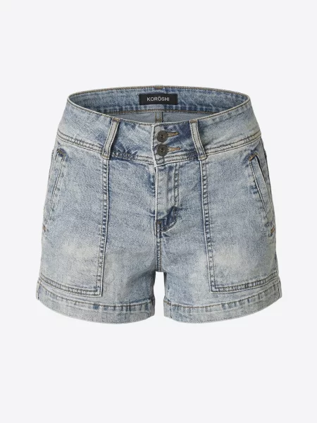 KOROSHI Jeans deschis albastru
