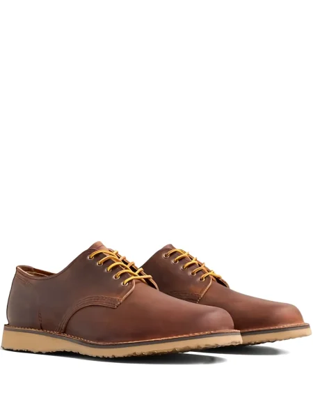 Oxford Red Wing Shoes din țesătură twill roșu