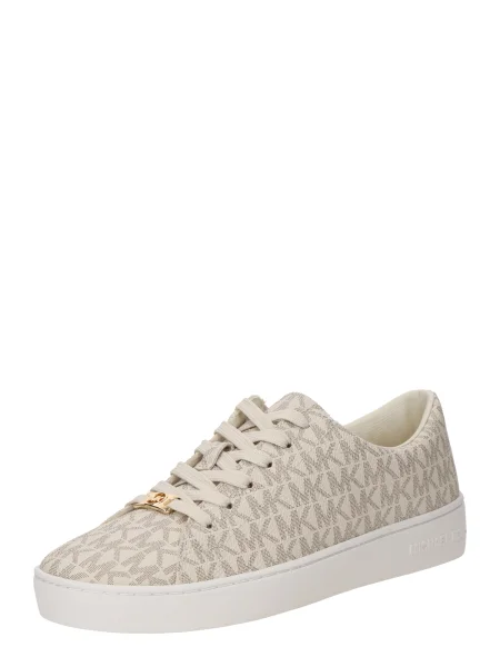 Sneakerși Michael Michael Kors cu șireturi din dantelă bej