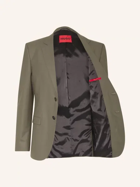 Hugo Oblekové Sako Arti Extra Slim Fit open green zelené