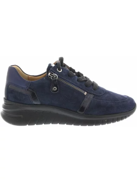 Sneakersy Hartjes skórzane niebieskie