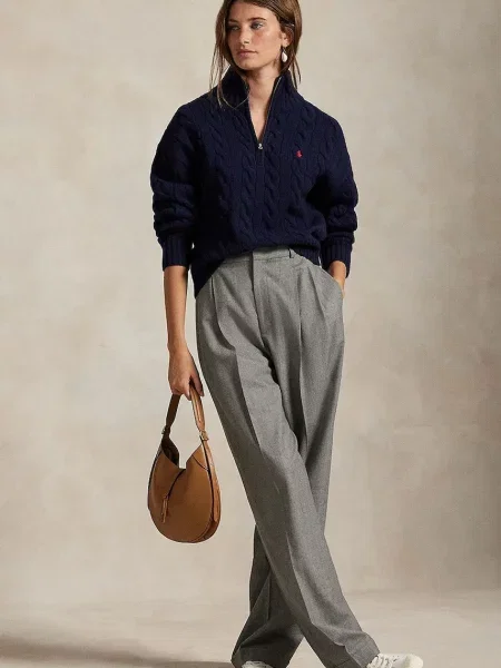 Шерстяной свитер Polo Ralph Lauren синий