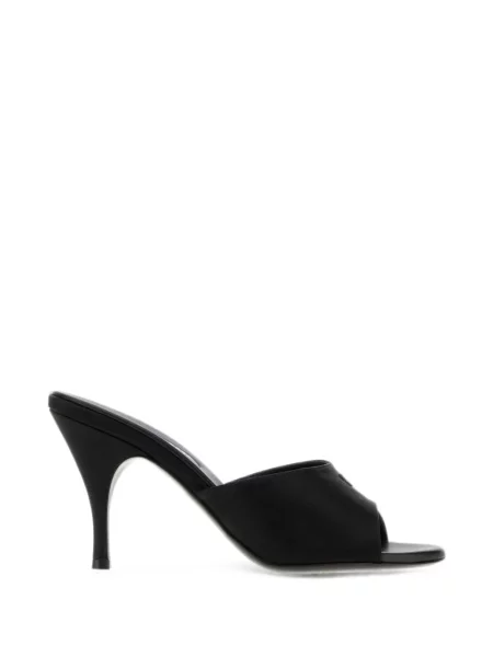 Sandale Miu Miu din satin negru